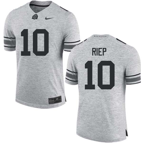 Ohio State Buckeyes #10 Amir Riep College Football Jerseys Sale-Gray